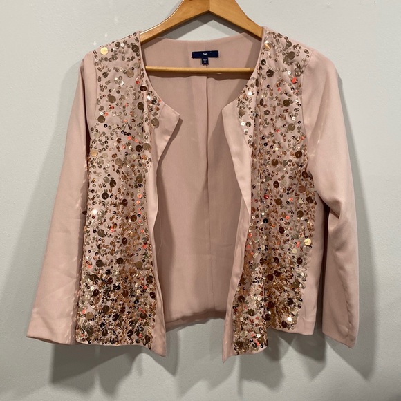 GAP Sequin Glam Party Silky Cardigan MEDIUM - Picture 1 of 12